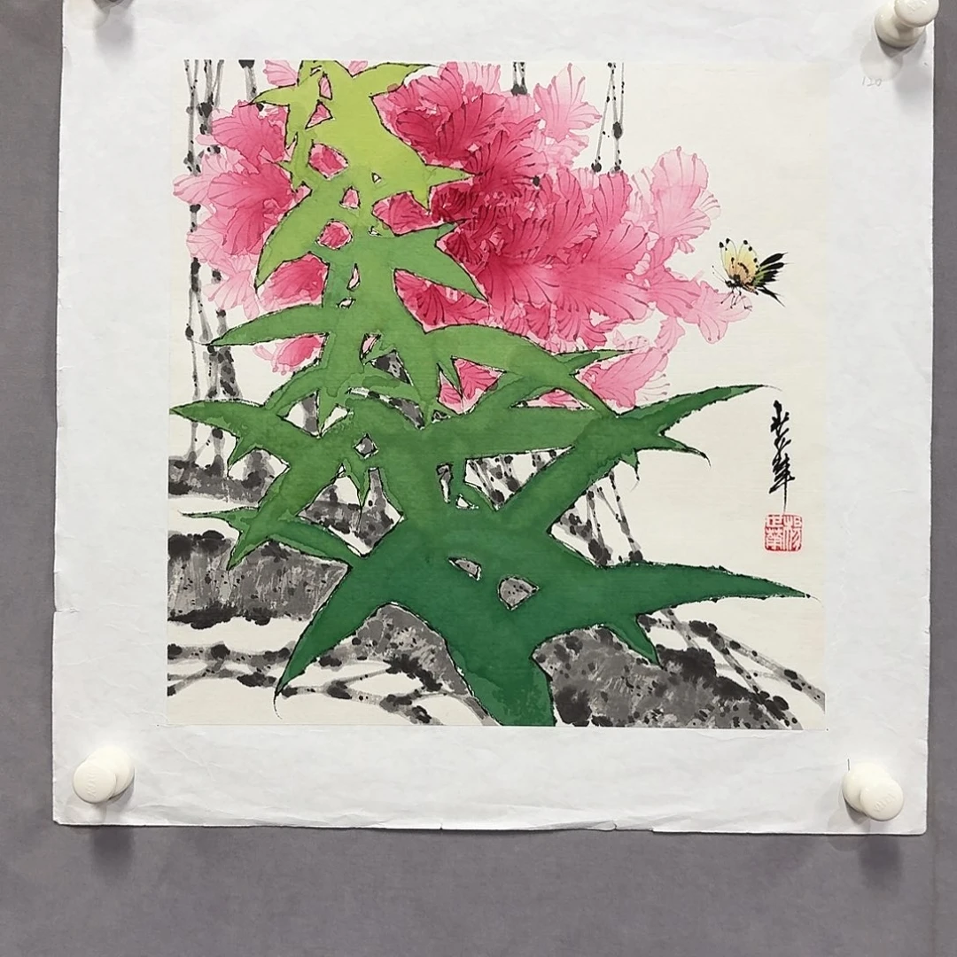 国画亲笔手绘放心去藏