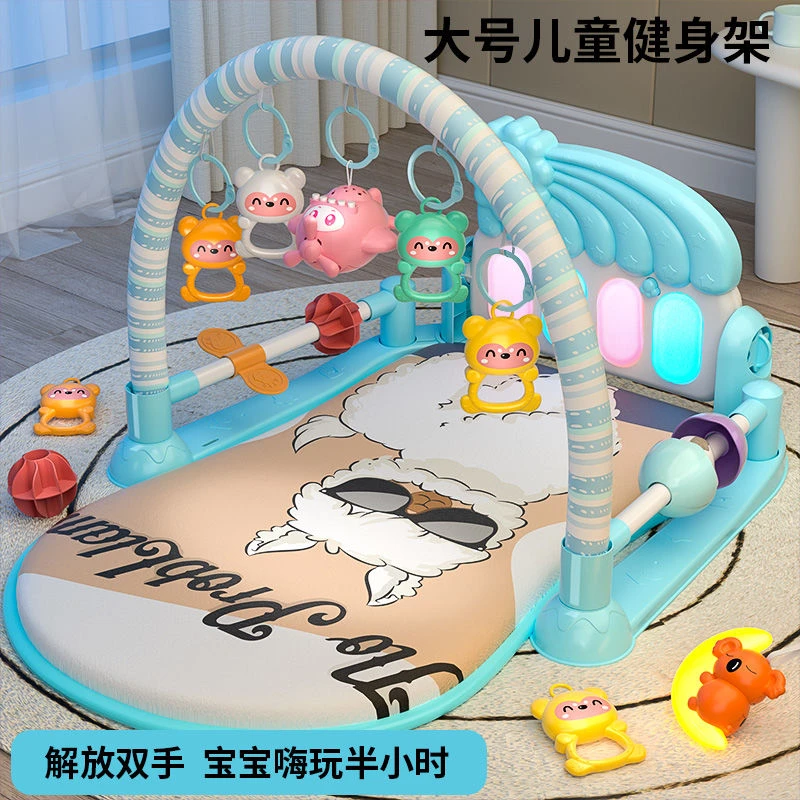 2025春季上新新生婴儿脚踏钢琴玩具健身架器礼物早教益智男女宝宝