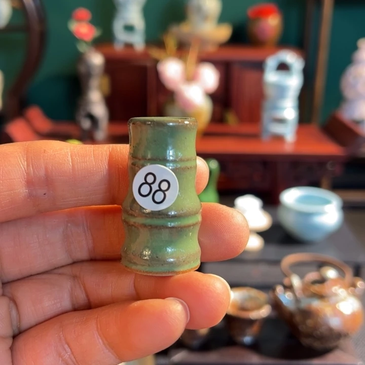 摆件微陶老王迷你拉坯花瓶