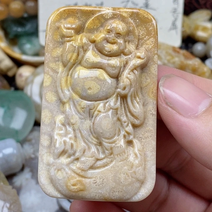 硅化珊瑚（珊瑚玉）未镶嵌颈饰