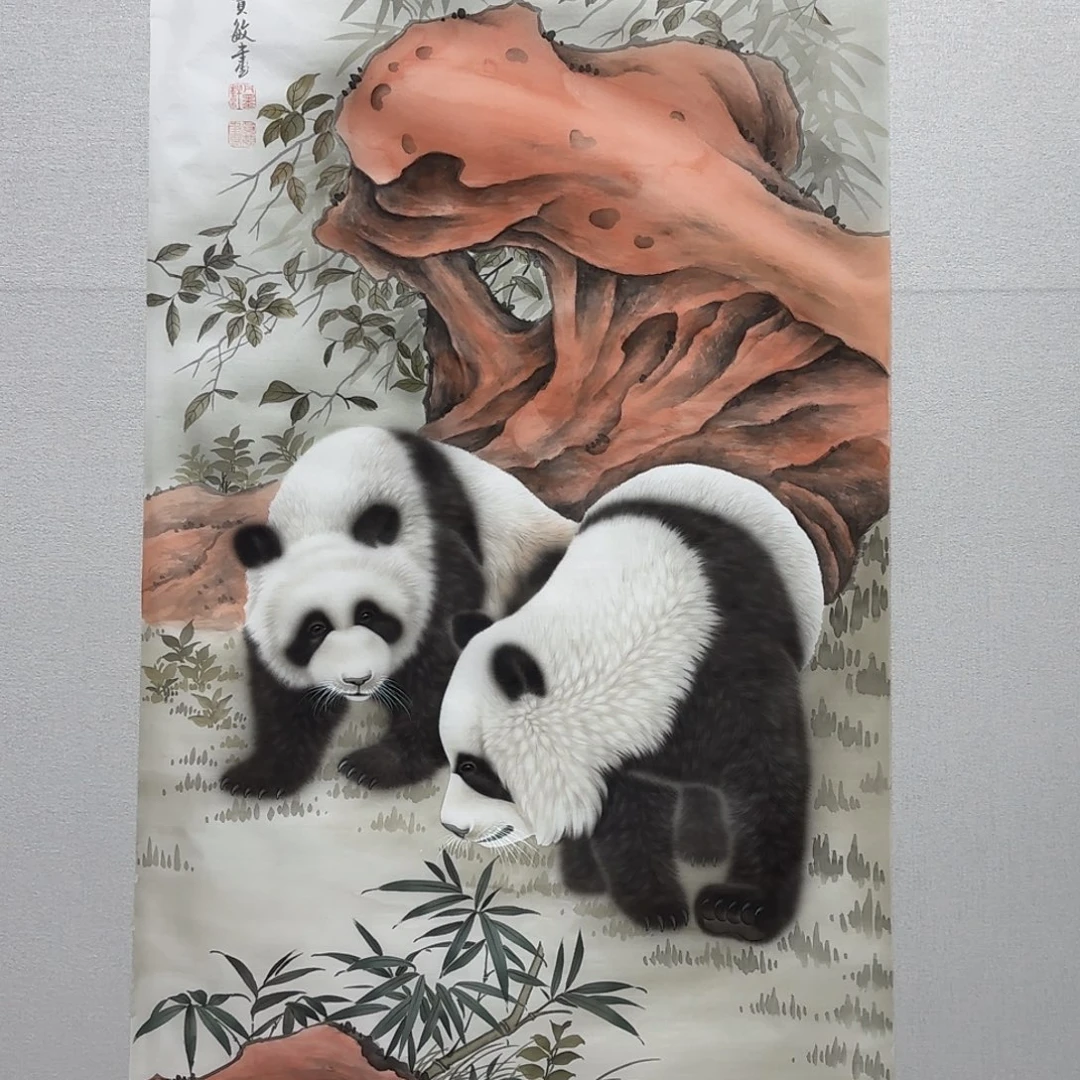 天***2国画绢本工笔国宝图贾敏
