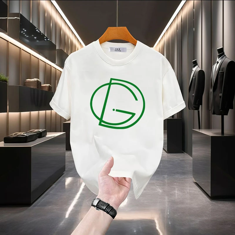 美式潮流短袖t恤圆领纯棉重磅上衣新款男女同款潮牌ins打底衫T恤