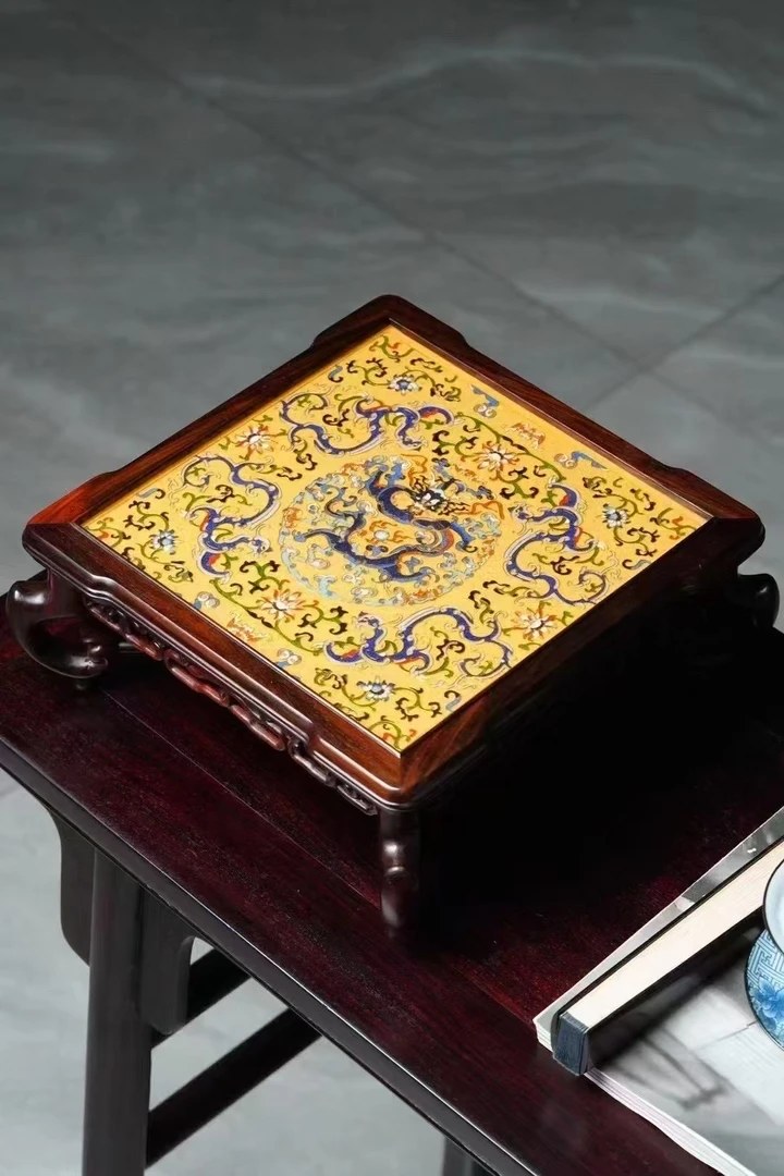 大红酸枝故宫复刻景泰蓝