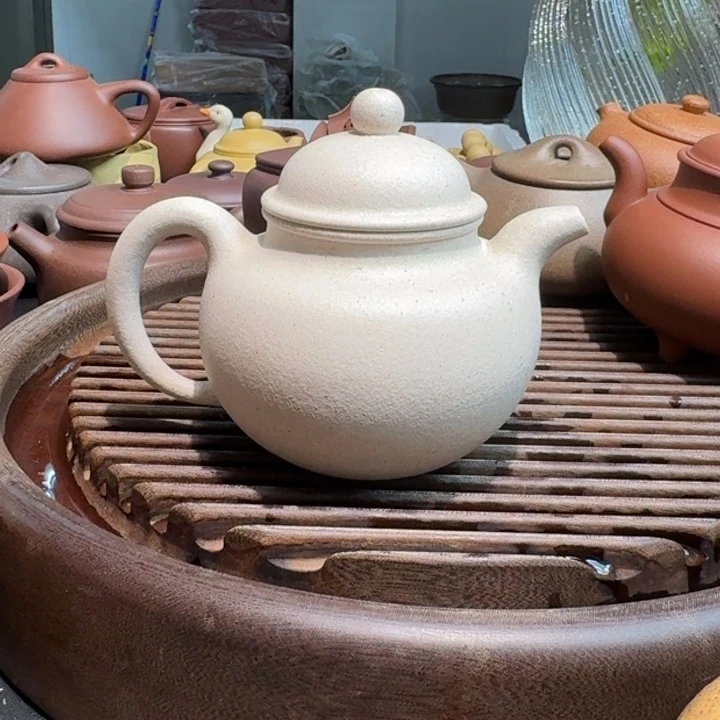 紫砂茶案白玉段无添加260cc