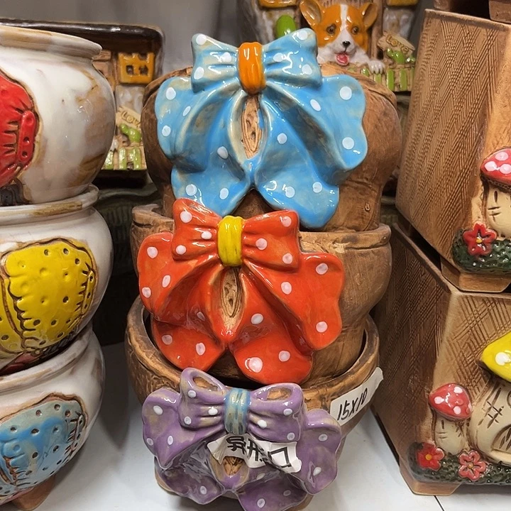 粗陶材质多肉花盆福利