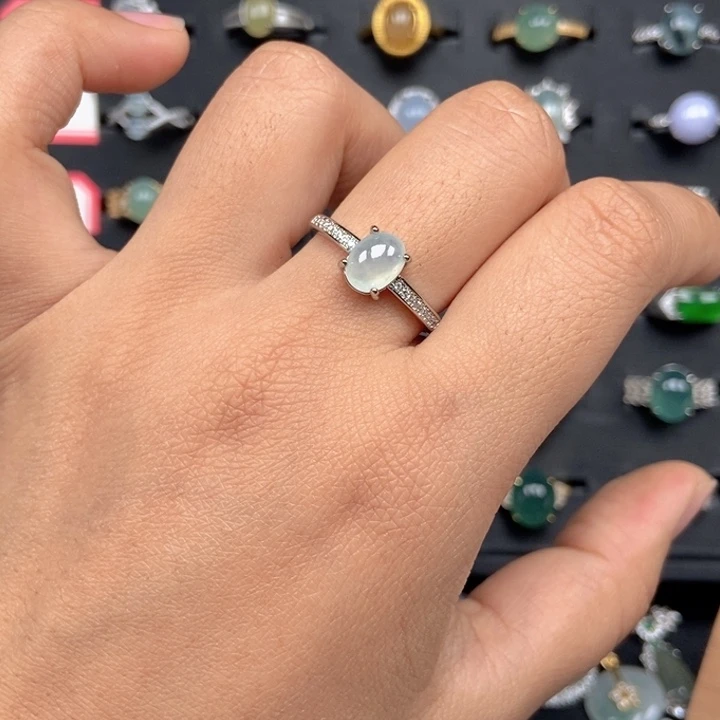 翡翠未镶嵌戒指戒指