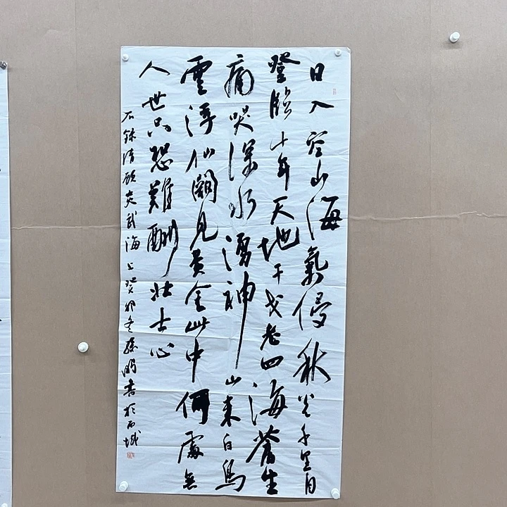 书法孙鹏 68*138㎝新疆  十三届