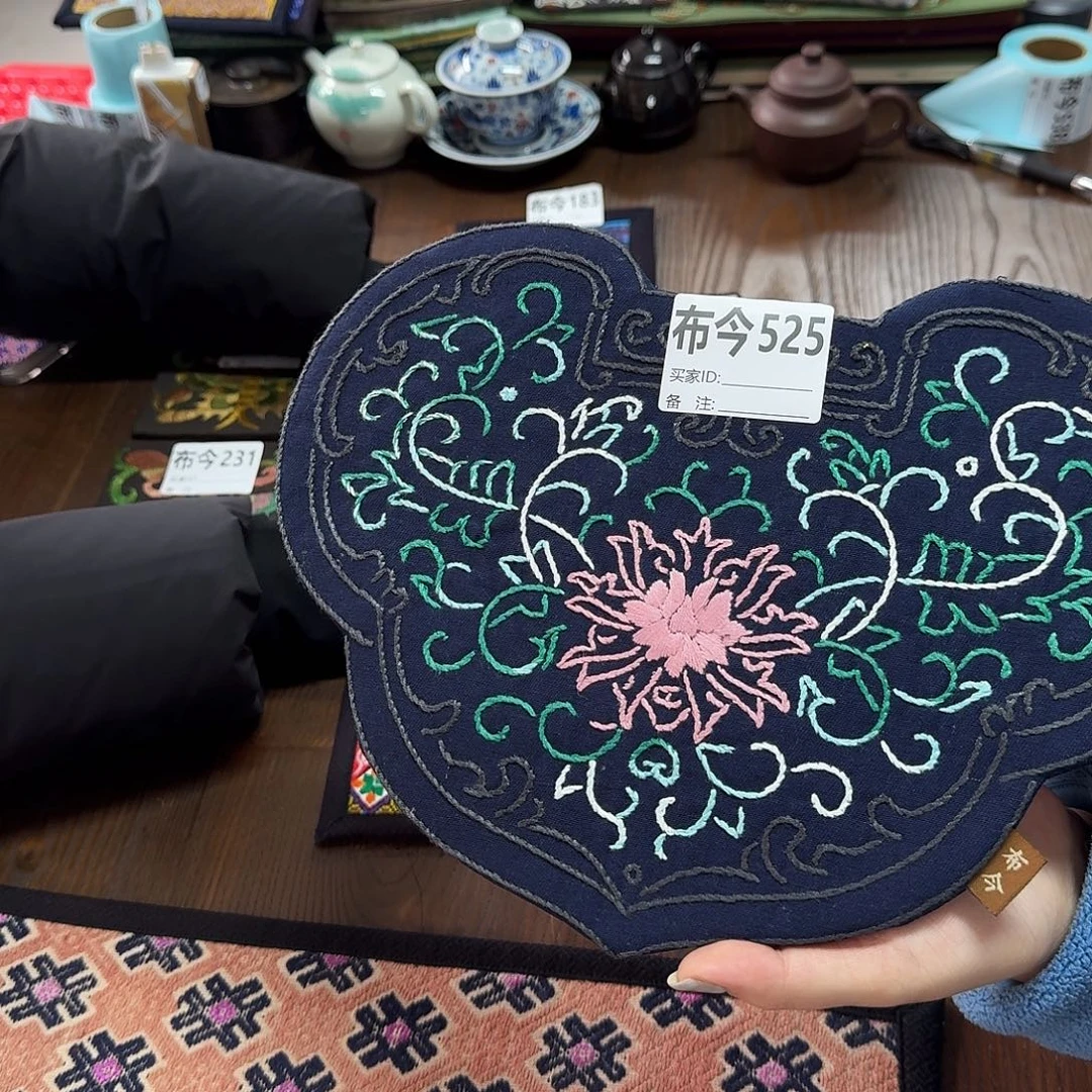 如***意刺绣525一个如意茶席