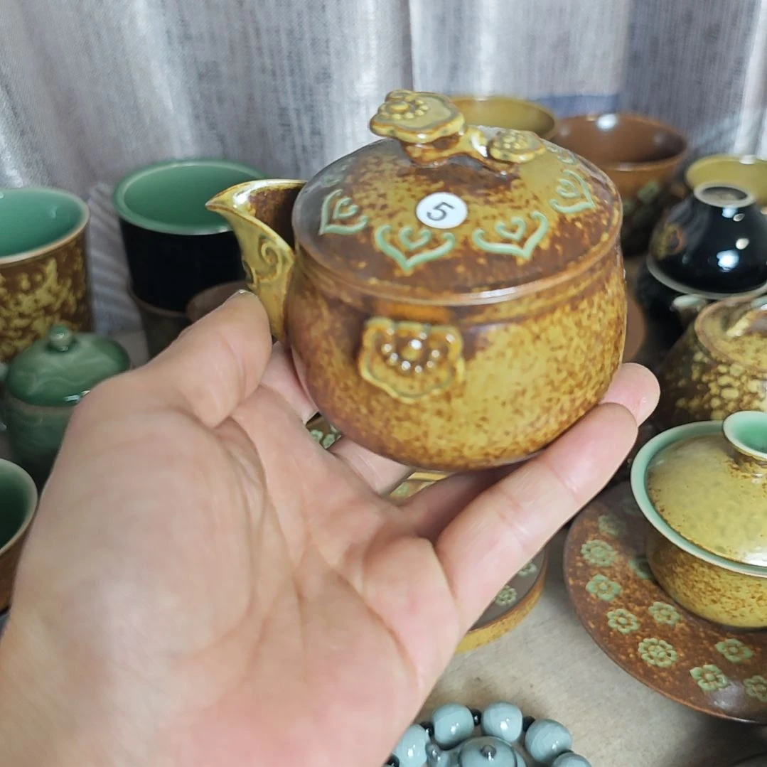 惊****4小金茶器青瓷茶具