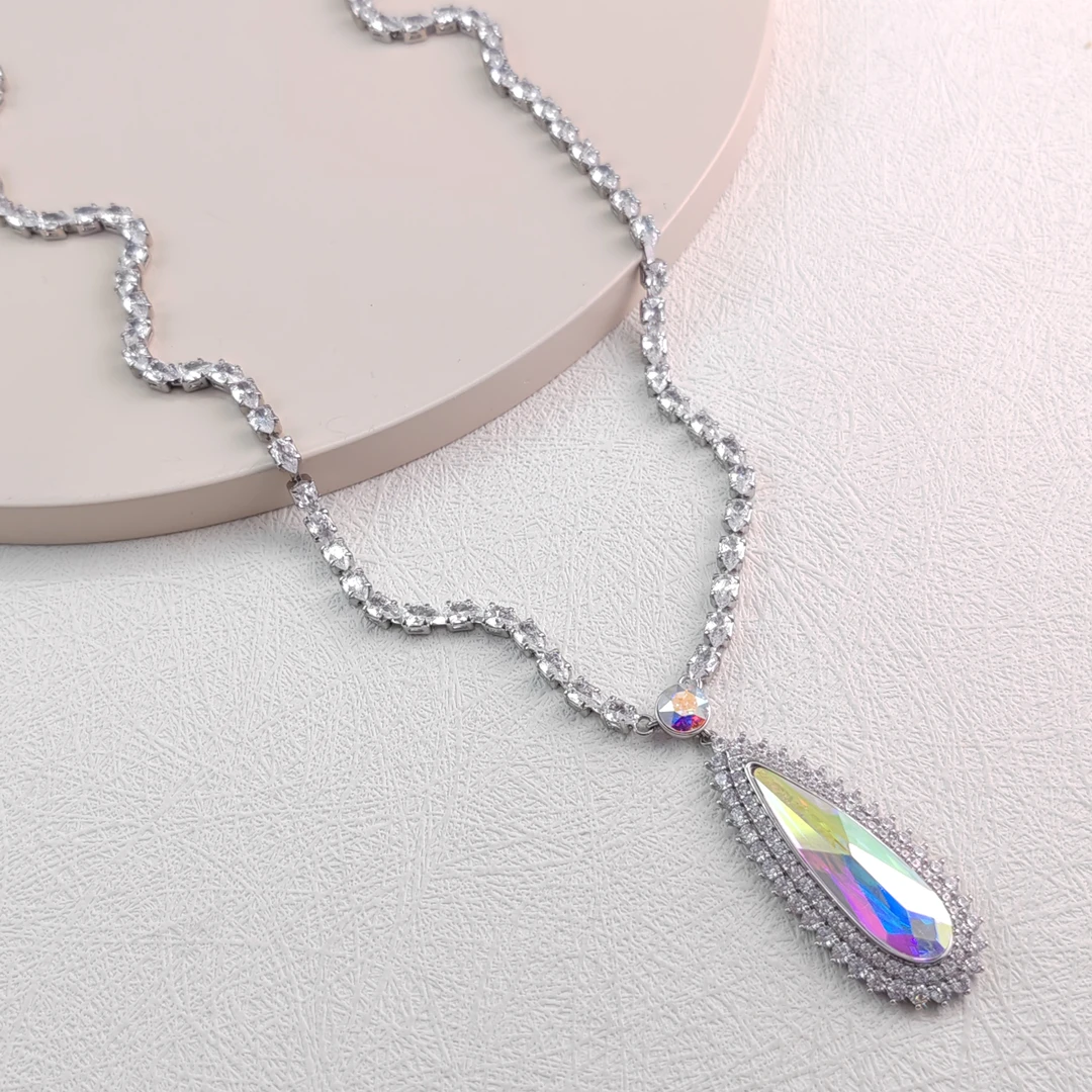 XUPING/旭平首饰 合金合成锆石项链 新年气质轻奢 GDJ X000947886