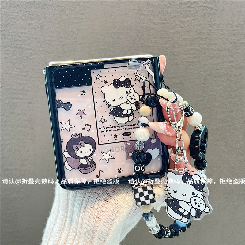 （荣耀MagicVFlip系列)折叠奶油壳适用荣耀MagicVFlip手机壳防摔潮