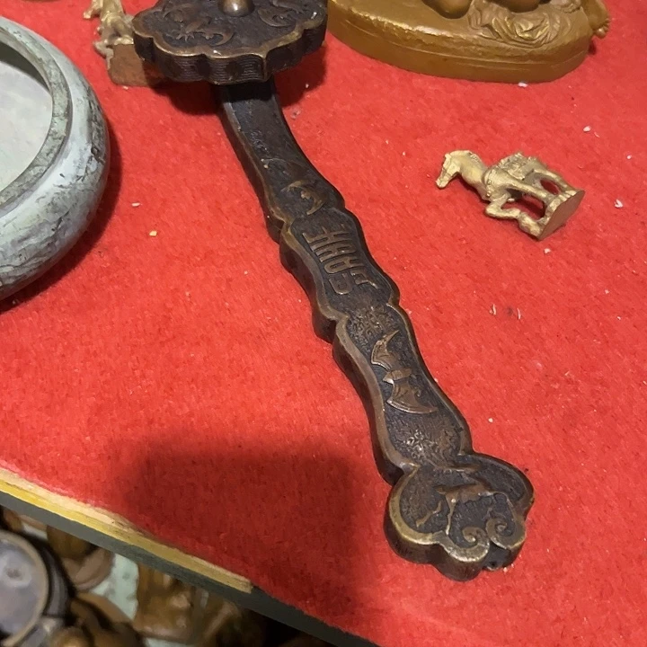 净***玄黄铜摆件，文房工艺品摆件