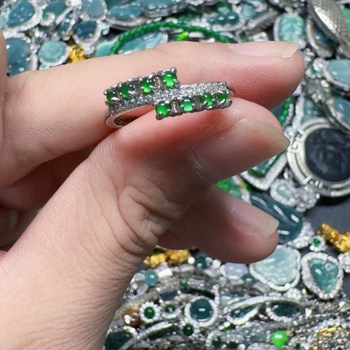 颈饰未镶嵌翡翠天然A货翡翠放漏