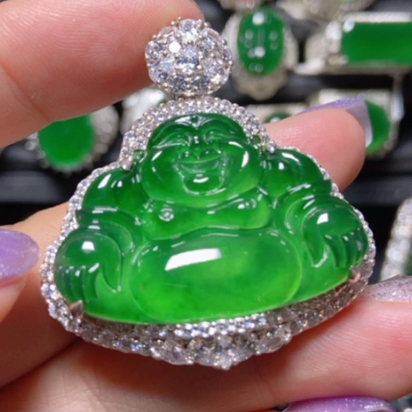 【闪购商品】翡翠银S925镶嵌耳饰翡翠