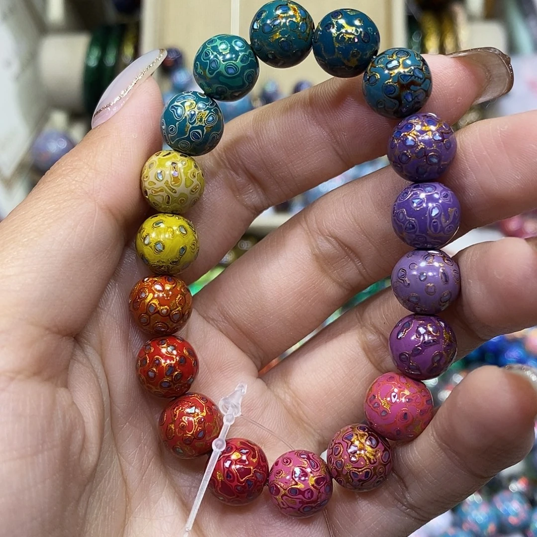 神匠大漆12螺甸多宝手串