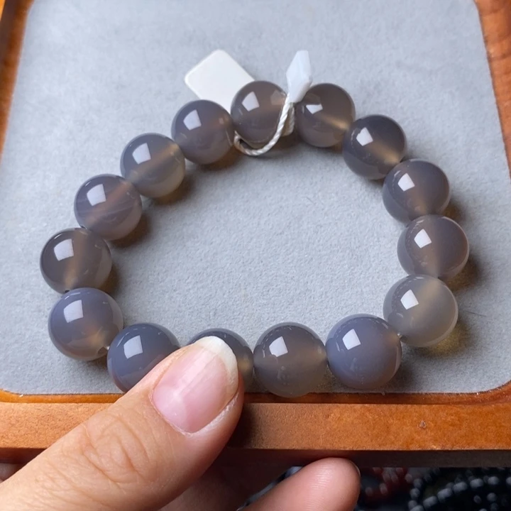 高***离玛瑙/玉髓未镶嵌手链