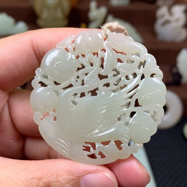 和田玉未镶嵌挂件