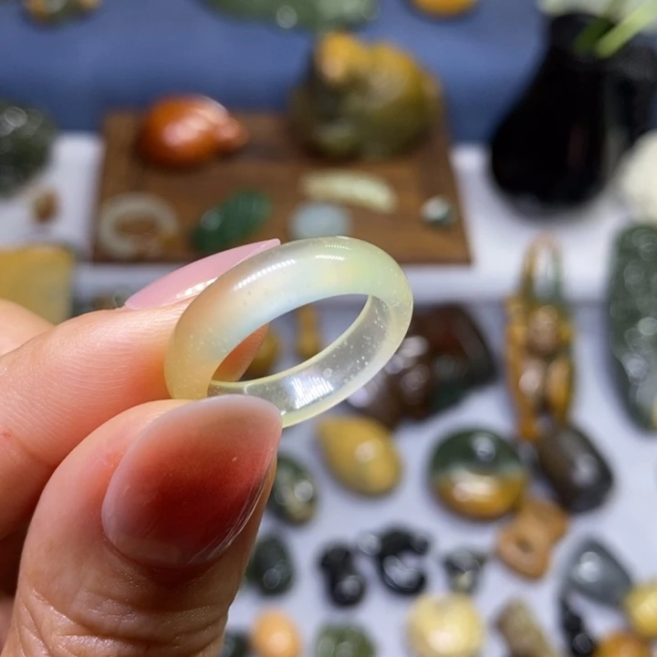 蛇纹石玉未镶嵌岫玉18.1口