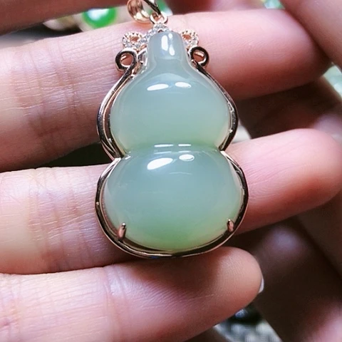 和田玉戒指银S925镶嵌