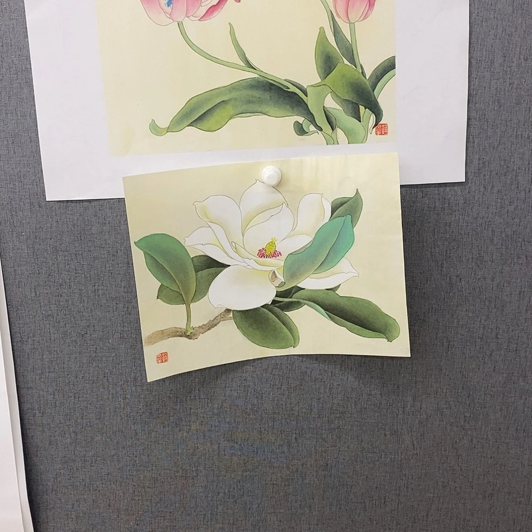 国画手写手绘作品74两个