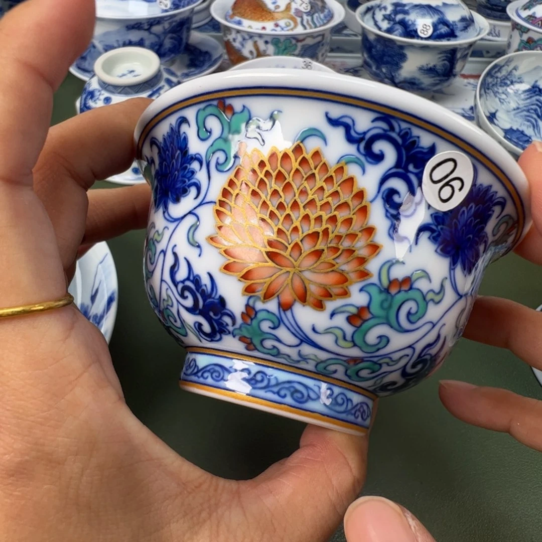 景德镇纯手工纯手绘茶具木木90