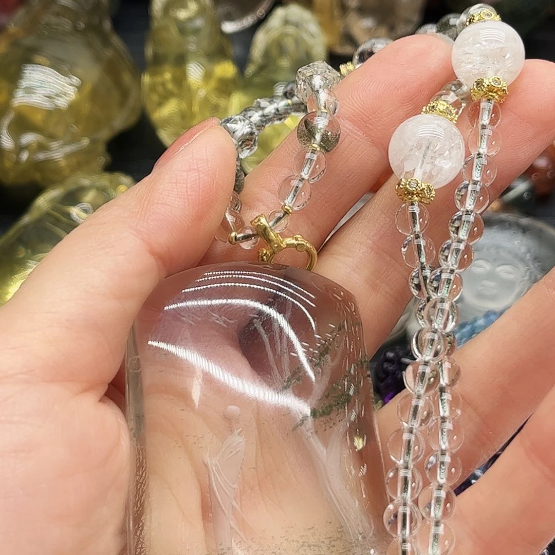 水晶颈饰未镶嵌陪****店