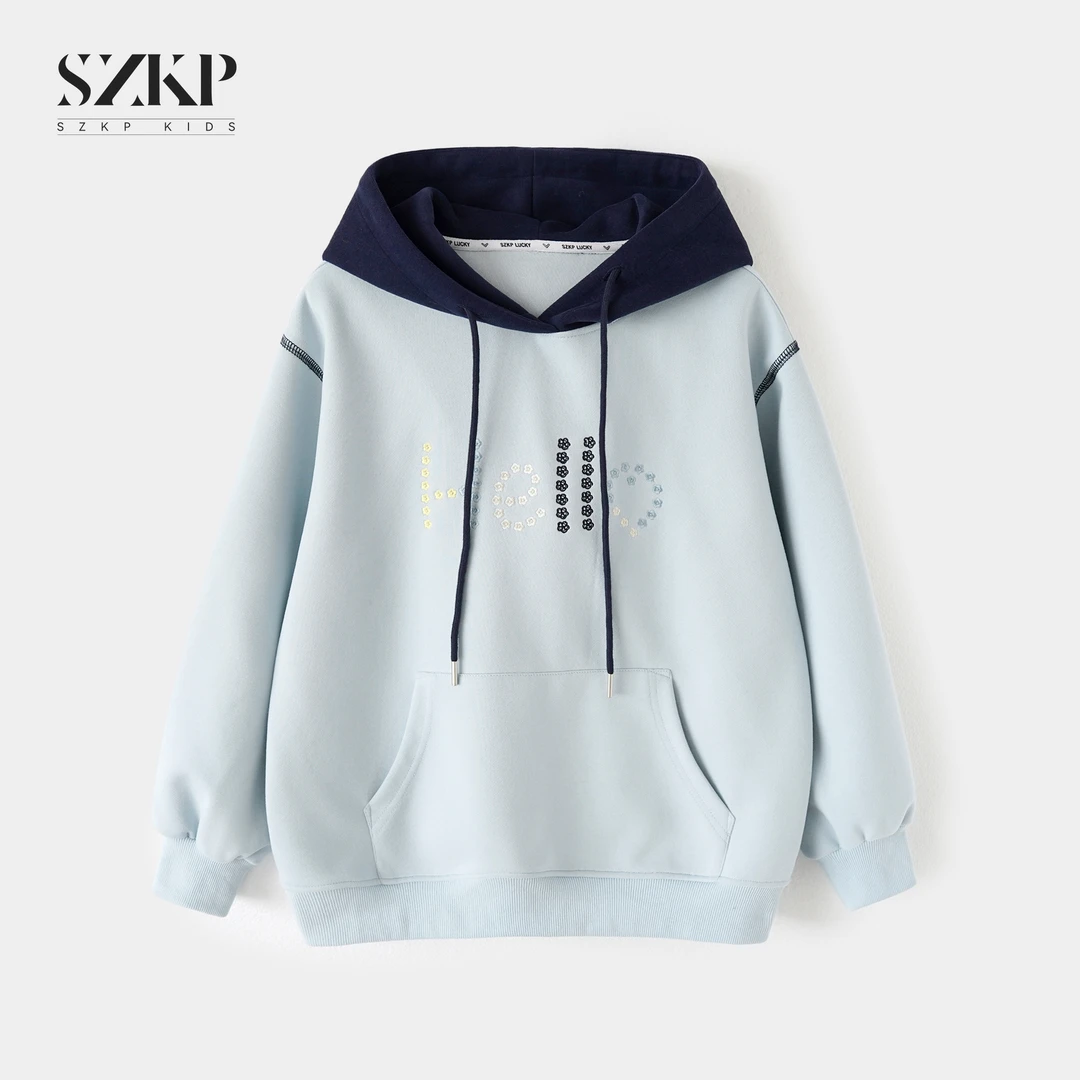 SZKP秋季新款女童洋气衣服中大童休闲上衣时尚儿童卫衣YNYQ552865