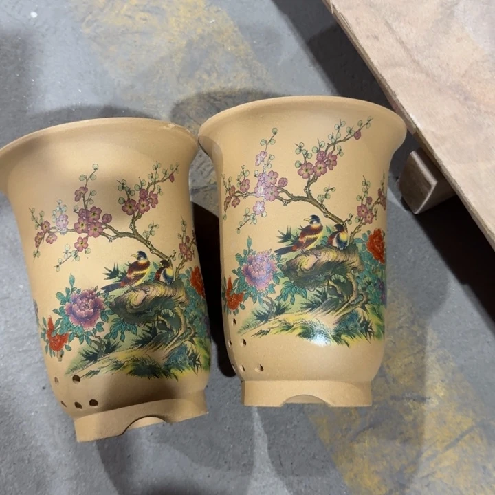 紫砂紫砂花盆破损补发高度22口径17俩只