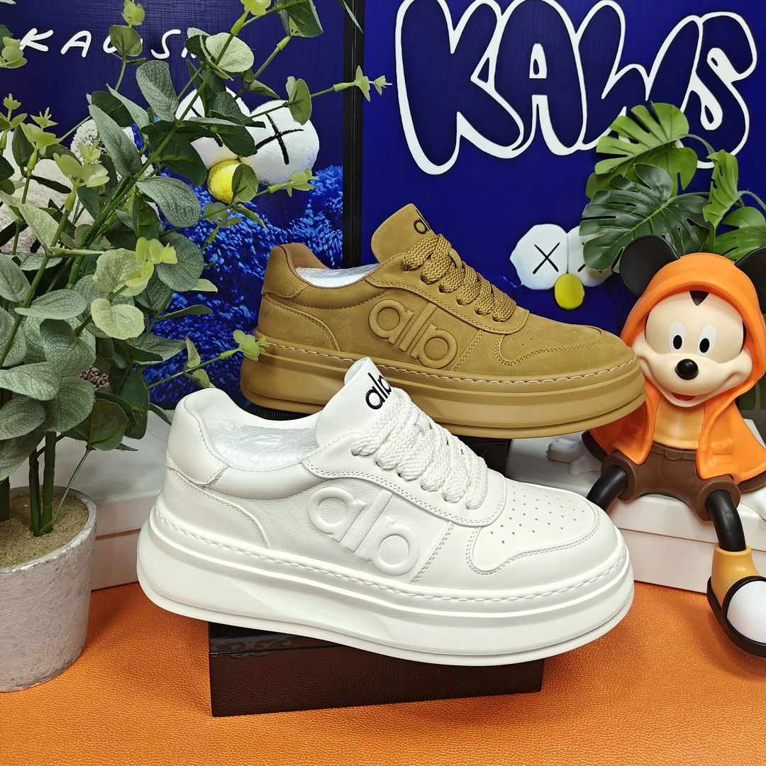 HY秋冬厚底超轻发泡底松糕鞋小白鞋简约时尚百搭保暖真皮空军男鞋