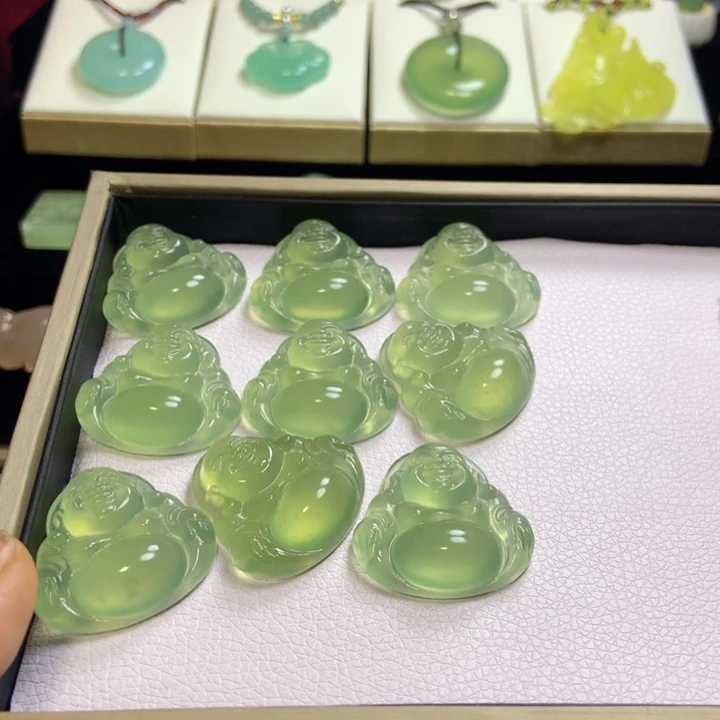 【闪购商品】蛇纹石玉未镶嵌颈饰7*～