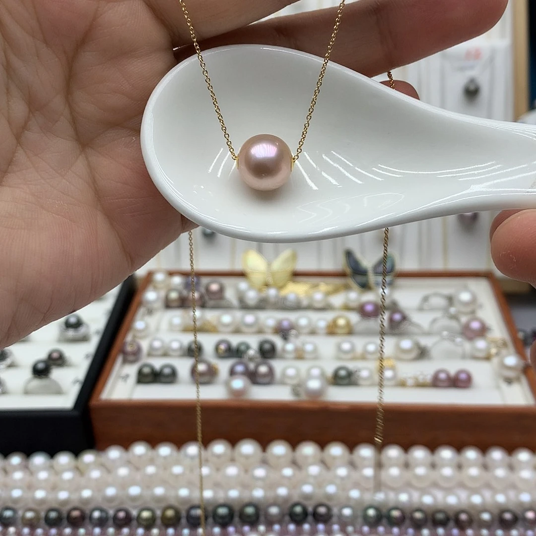 吊坠(赠链)18K金镶嵌淡水珍珠