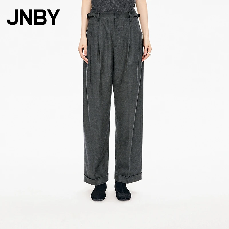【商场同款】JNBY/江南布衣25秋新品休闲裤通勤直筒裤5P8E11890