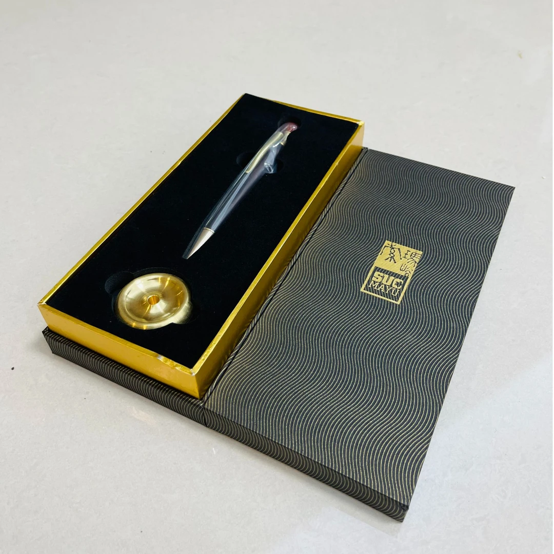 随笔尊签字笔礼品笔礼盒装创意饰品办公室书房摆件