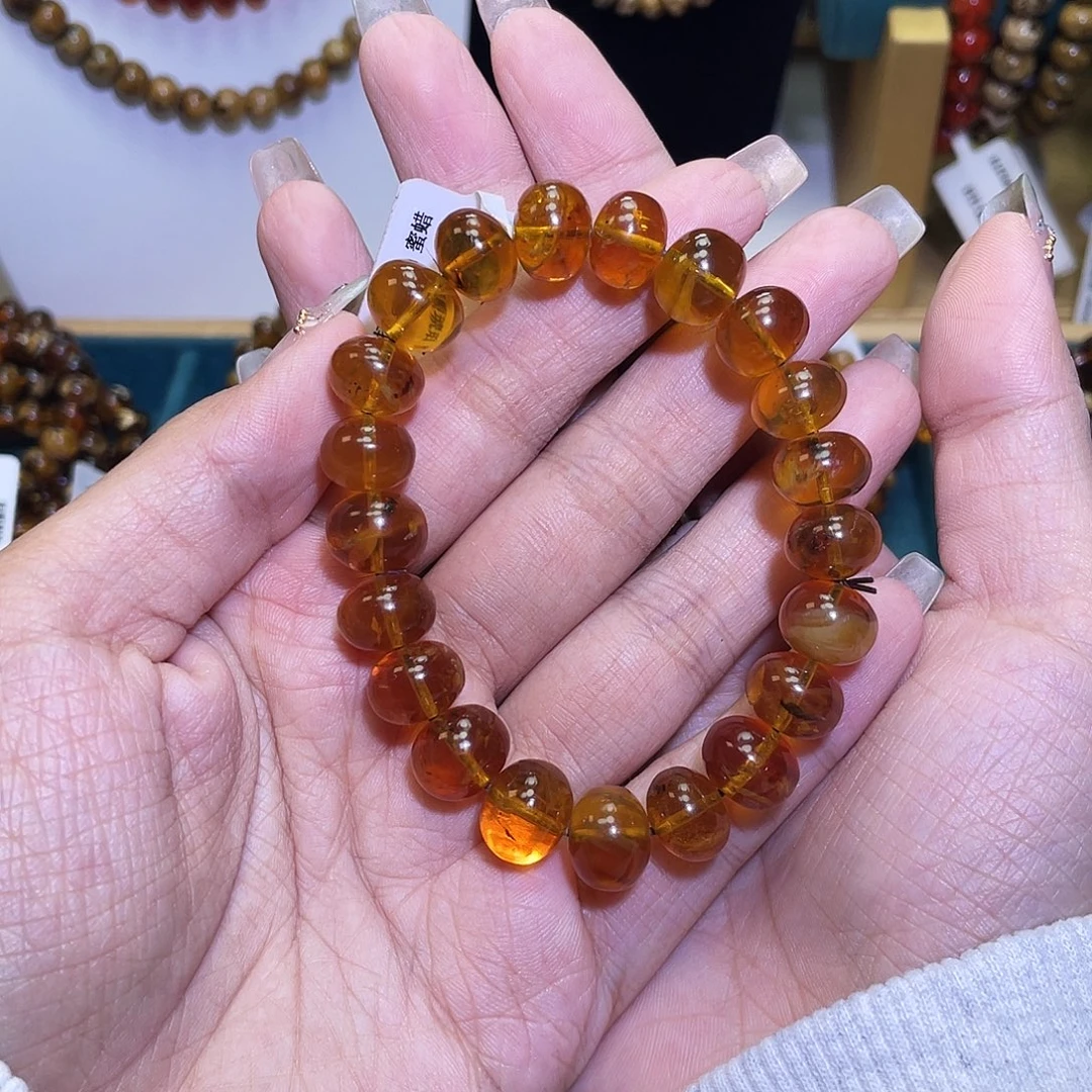 琥珀未镶嵌裸石抚顺琥珀11+橘蜜