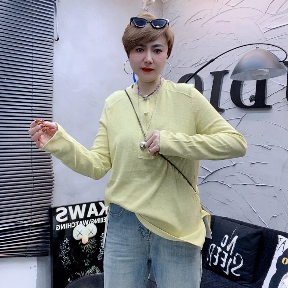 新年款60196半拉链纯棉宽松打底衫（180斤之内可穿）