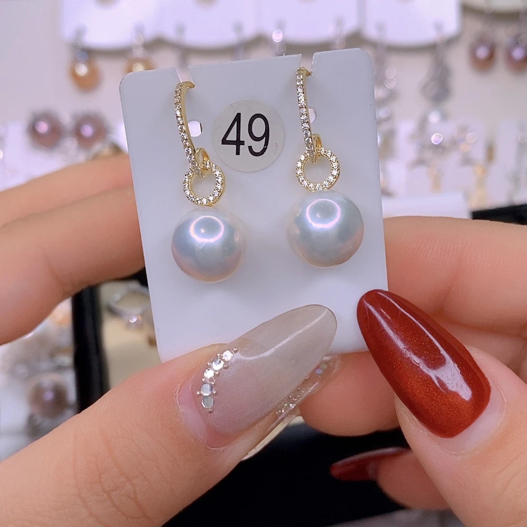 安***心淡水珍珠颈饰银S925镶嵌