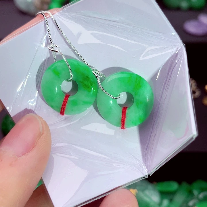 翡翠未镶嵌耳饰耳饰