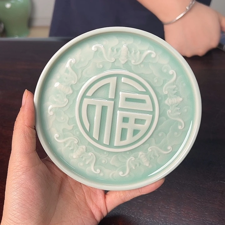 龙泉云间青瓷小米茶器