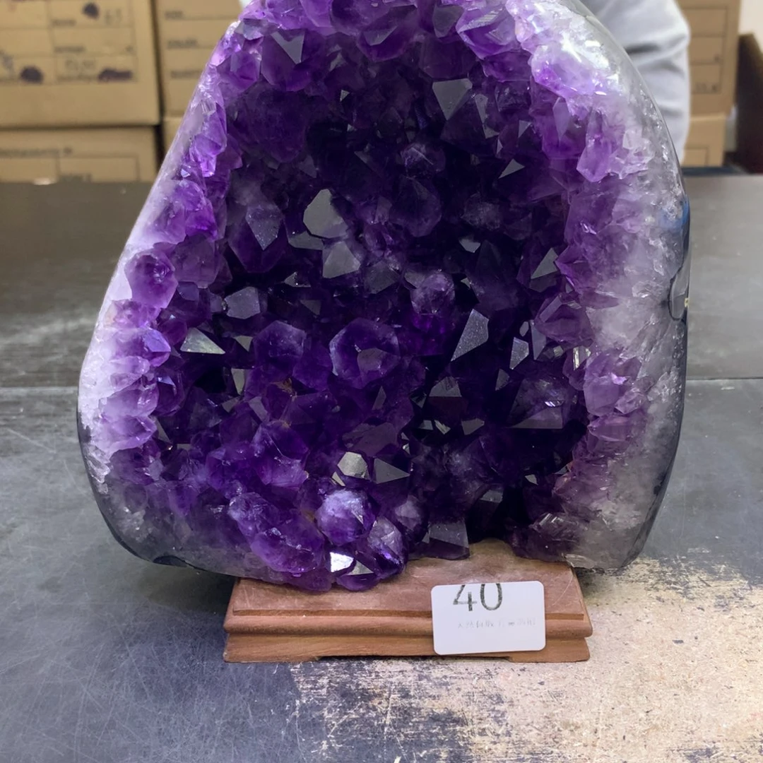 水晶摆件未镶嵌紫晶40