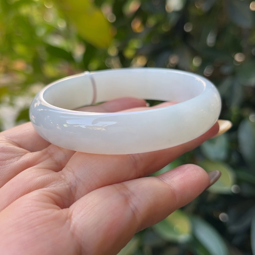 翡翠未镶嵌手镯58正圈