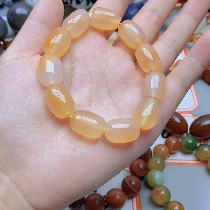 【闪购商品】未镶嵌玛瑙/玉髓珠宝半成品随***柔