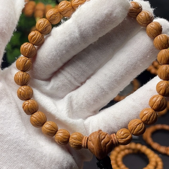 红***子桃核吊坠秦岭龙纹桃核