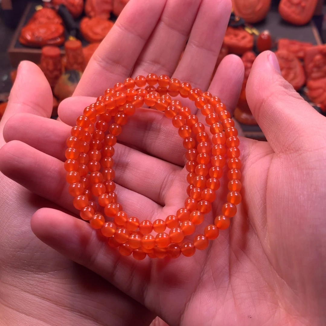 【闪购商品】未镶嵌高品多圈南红玛瑙