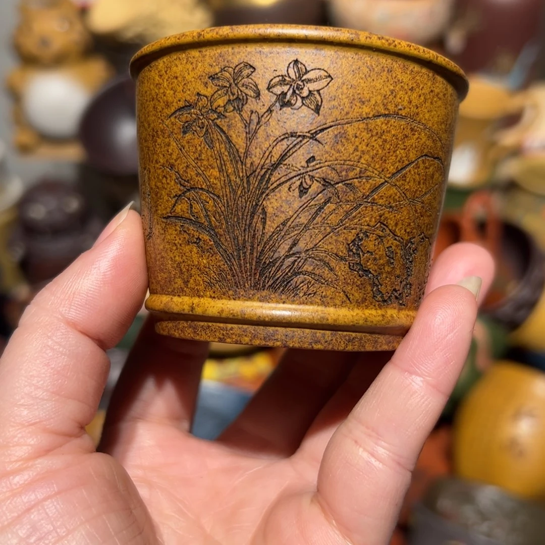 紫砂茶杯宜兴紫砂主人杯