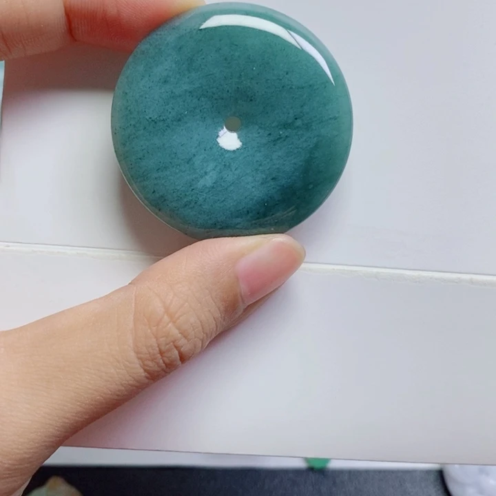 翡翠未镶嵌项圈翡翠平安扣