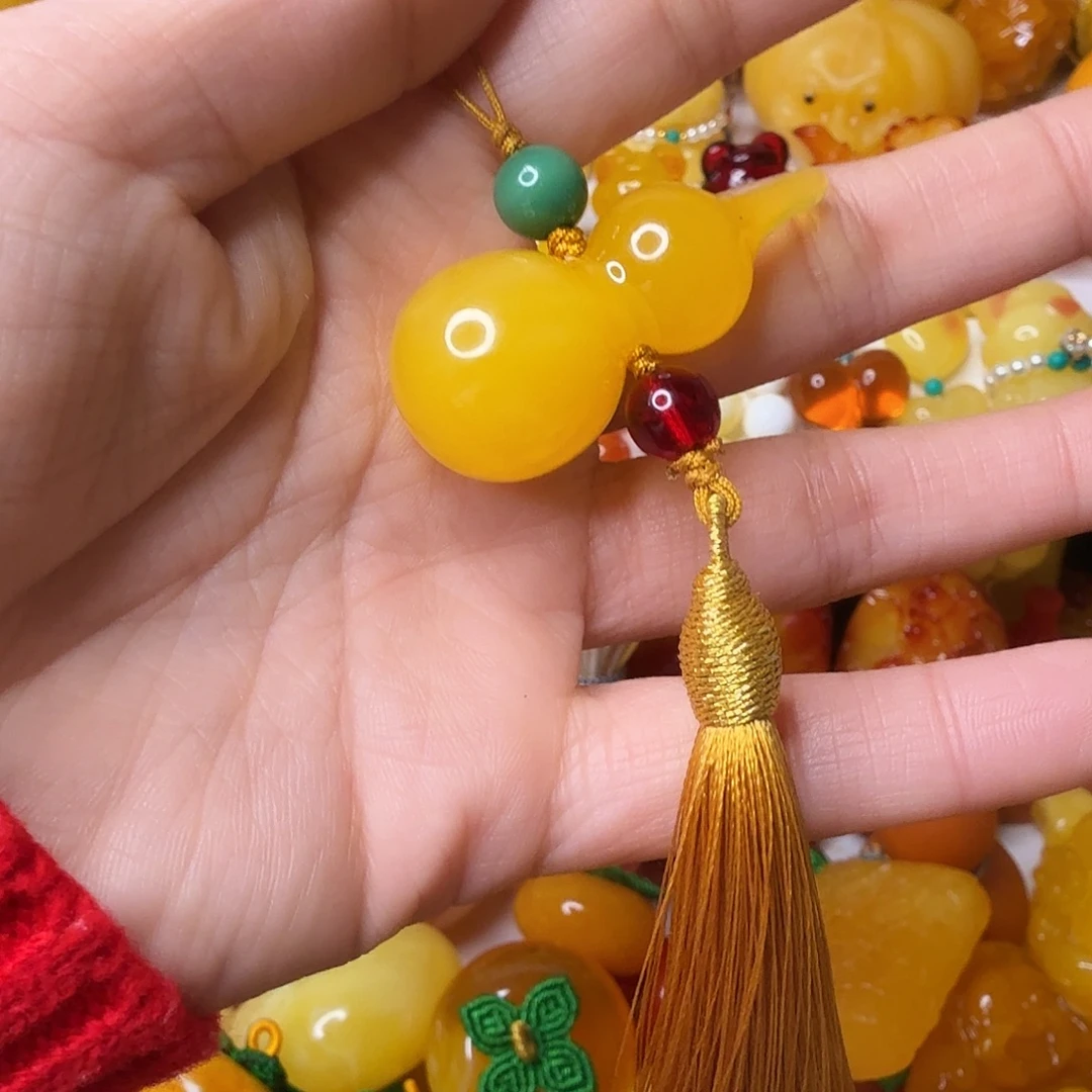 3***7非金属小葫芦手机挂