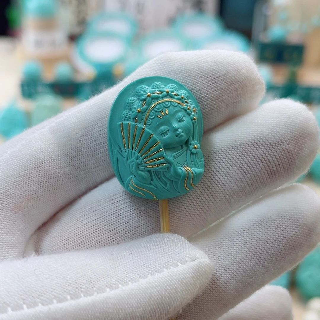 绿松石珠宝奇石未镶嵌