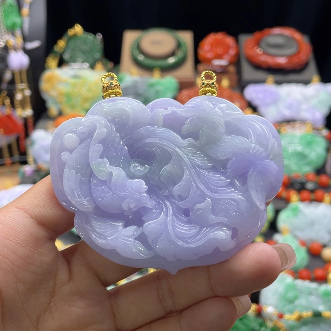 翡翠颈饰未镶嵌代编织