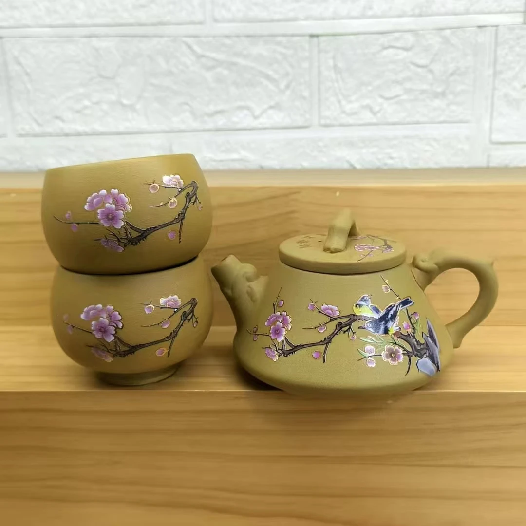 喜上眉梢石瓢壶一壶两杯