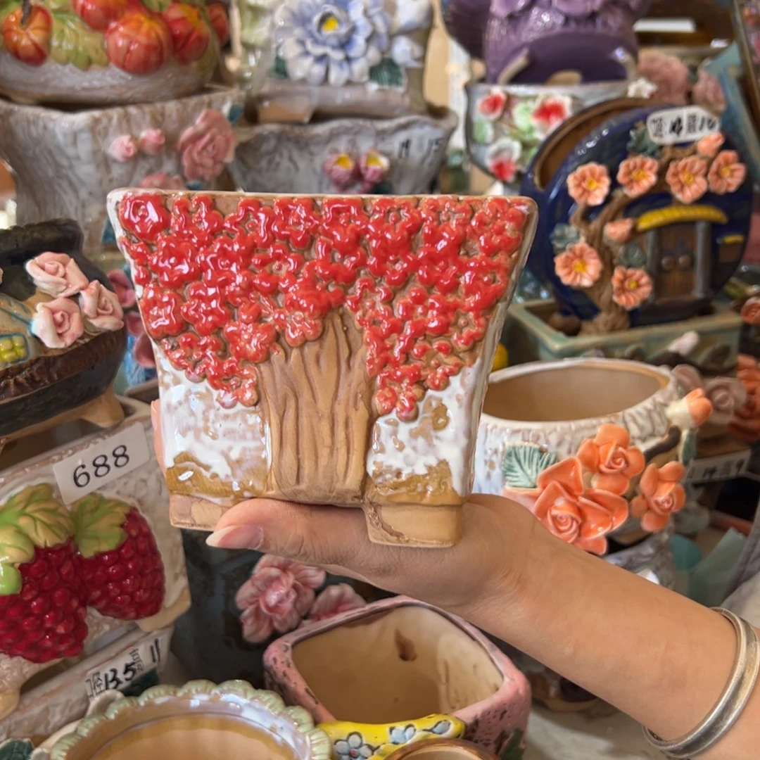 多肉花盆满20发货退款拉黑